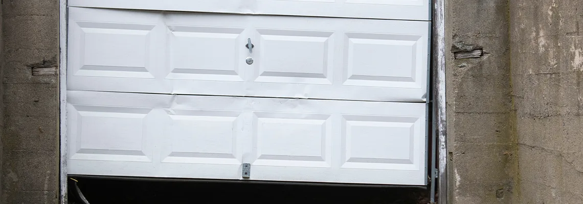 Garage Door Got Hit By A Car Dent Removal in Naperville, IL