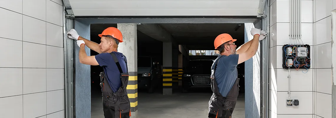 Wooden Garage Door Frame Repair in Naperville, Illinois